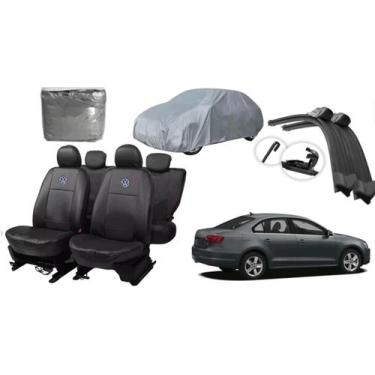 Imagem de Kit Capa de Bancos Jetta 10-17 + Cobrir e Limpador - Aero print