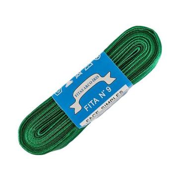 Imagem de Fita de Cetim Trader 38mm N9 com 10 Metros, COR 076 VERDE BANDEIRA, 10