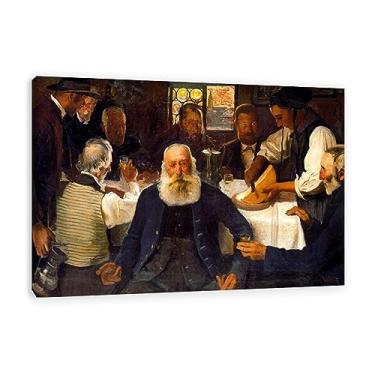 Imagem de Ernest Bieler Print-Famous Canvas Paintings Wall Art - emoldurado pronto para pendurar - Reproduções de arte clássica: Raclette-Morden Imagens de arte de parede em tela grande para decoração de quarto