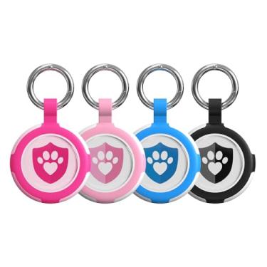 Imagem de ilFindYou Pacote com 4 porta-chaves à prova d'água para Apple Air Tag, acessórios de cores mistas