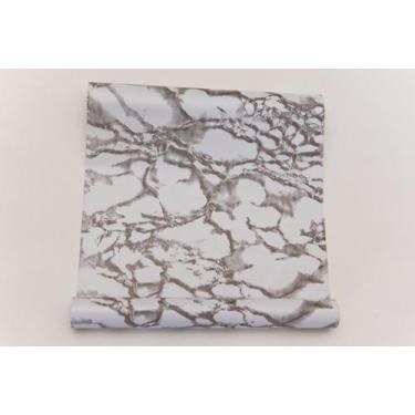 Imagem de Papel Adesivo Contact De Parede Móveis Pedra Mármore Branco 45 Cm x 5 