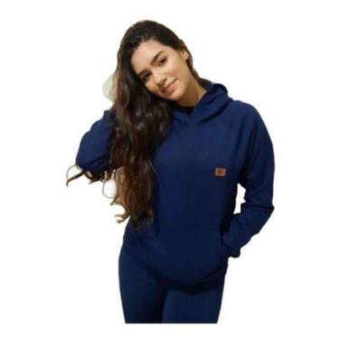 Imagem de Blusa Moletom Bolso E Capuz Infantil Juvenil Menina - Paraíso do Conju