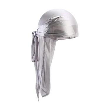 Imagem de Bandana Durag Silky Cetim Waves (Cinza)