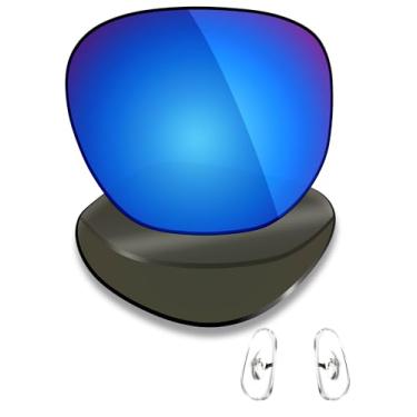 Imagem de Mryok Lentes de reposição polarizadas e peças de nariz para Ray-Ban New Clubmaster RB4416 53 mm - Azul gelo