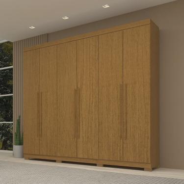 Imagem de Guarda-roupa Casal 243,90cm 6 Portas 100% Mdf Buganvílea Espresso Móveis