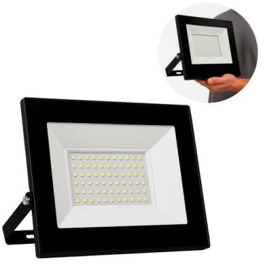Imagem de Refletor Holofote 100 Led 100w Branco Frio Proteção Ip67 Iluminação - 