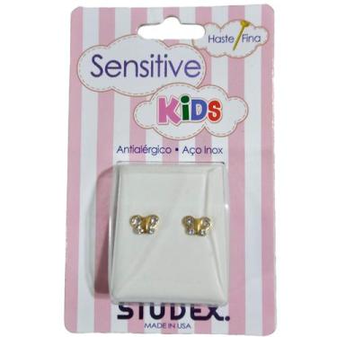 Imagem de Brinco Studex Sensitive Kids Aço Cirúrgico e Esterilizado, Borboleta c