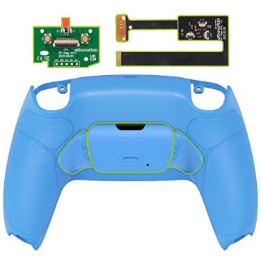 Imagem de eXtremeRate Starlight Blue Rubberized Grip Programable Rise 2.0 Remap Kit para Controlador PS5 BDM 010 e BDM 020, Placa de atualização e botões traseiros redesenhados para Controlador PS5