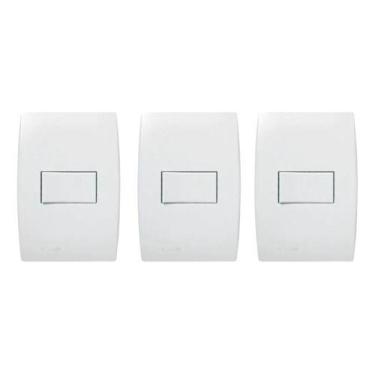 Imagem de Kit 3 Conjuntos Interruptor Paralelo Soprano Siemens Ilus