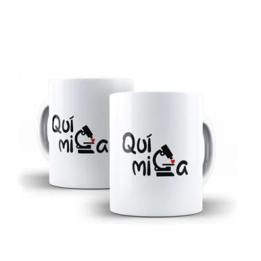 Imagem de Caneca Porcelana Curso Química com Coração - Villa Caneca