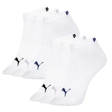 Imagem de 6 Pares Meia Cano Curto Sapatilha Feminino Original Nf - Selene, Branc