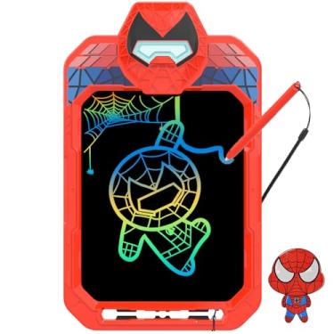 Imagem de BUKEBU Tabuleta de escrita LCD, quadro de rabisco, 25 cm, bloco de desenho colorido, mesa de desenho eletrônico, blocos de desenho, presentes de viagem para crianças de 3, 4, 5, 6, 7, 8 anos, meninas