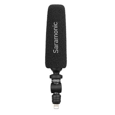 Imagem de Saramonic Microfone unidirecional micro-espingarda com Lightning para Apple iPhones e iPads para vídeos, Vlogging, transmissão ao vivo, atualizações de redes sociais e mais (SmartMic5 Di)