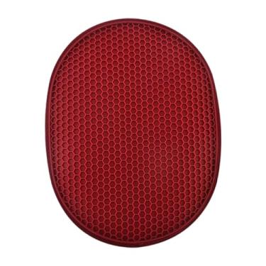 Imagem de YWJLQH Beltador de maconha resistente ao calor de silicone Locões de forno Hot Pad, Vermelho