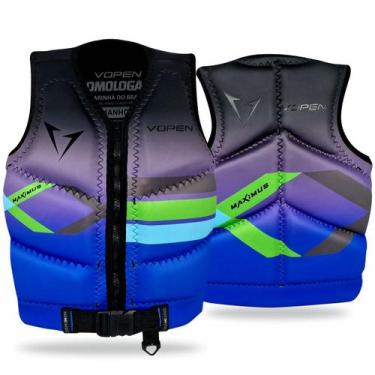 Imagem de Colete Salva Vidas Neoprene Homologado Maximus Next - Vopen, Azul, G2