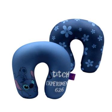 Imagem de Almofada de Pescoço Microperolas Viagem Stitch Disney - Zona Criativa