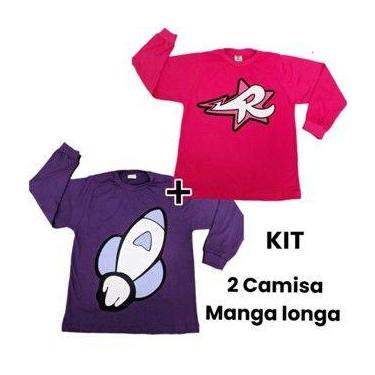 Imagem de KIt Duas Camisetas Manga Longa Katlen e Emily Vick - generica, 12