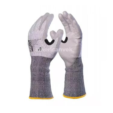Imagem de Luva Nitrilica Com Banho em Polietileno Reforçado Flexcut Punho Longo Proteção contra Corte Premium Danny DA45400L (XG - 10)