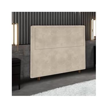 Imagem de Cabeceira para Cama Box King Size Portobel Evelyn com Revestimento em Suede – 195cm de largura