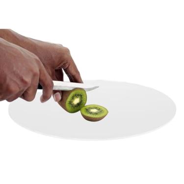 Imagem de Cozinha Tábua De Corte, Acrílico Antiderrapante Transparente Redonda Vegetal Frutas Tábua De Corte De Carne Mat Massa Pastelaria Almofada De Pão para Pizza Bolos