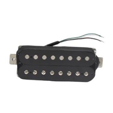 Imagem de YIJU Captador de bobina dupla para guitarra elétrica de 8 cordas, suprimentos musicais Alnico 5, peça de reposição para baixo, Ponte