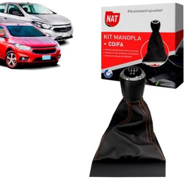 Imagem de Manopla + Coifa Chevrolet Onix E Prisma 2013 Até 2019 - 5M - Nat, Lara