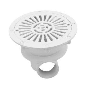 Imagem de Generic Tampa de drenagem principal de piscina branca, fácil instalação, ralo de piso, 2 pol., rosca interna, acessório profissional confiável