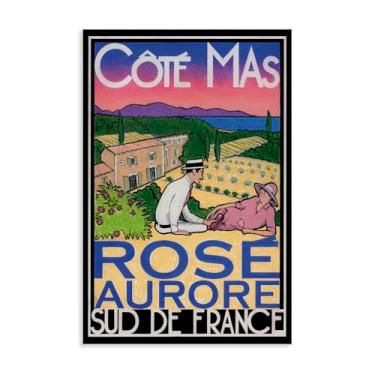 Imagem de Stupell Industries Design de arte de parede em tela de pôster de vinho rosa antigo por Jean-Pierre Got, 61 x 91 cm