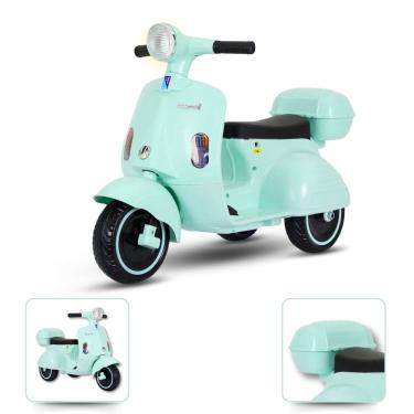 Imagem de Moto Elétrica Infantil Verde até 30Kg Bivolt Tiffany