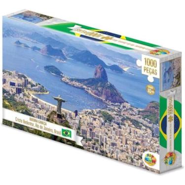 Imagem de Quebra cabeça 1000 pçs - cristo redentor, rj, br - GGB