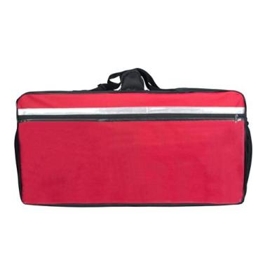 Imagem de Mochila Térmica para Pizza Trem Reforçada Aluminizada  Ideal para Deli