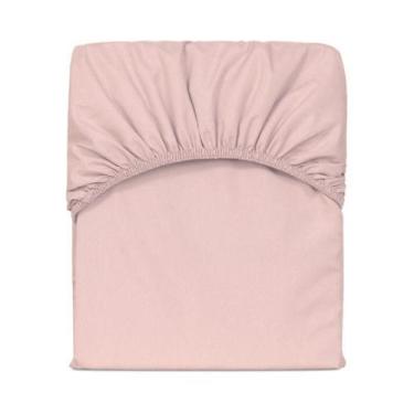 Imagem de Lençol Avulso King Slim Com Elástico Percal 200 Fios - Rose - CASA PAU