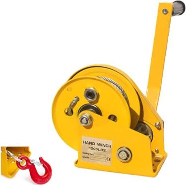 Imagem de Heavy Duty Hd Wih Com Cabo D Freio, 1200lbs/1800lbs, Mual Hd Crk Boat Gear Trailer Wih Com Gancho, 8m/15m/20m/30m, Ótimo Para Esfolar Veados, 20m, 1200lbs