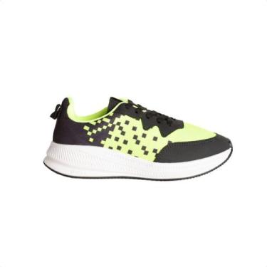 Imagem de Tenis Running Inf Molekinho, Preto, Amarelo, Neon, 30