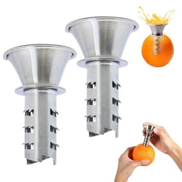 Imagem de Espremedor de limão de aço inoxidável, espremedor de limão manual, espremedor de laranja fácil de usar para casa, limão