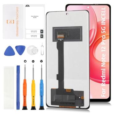 Imagem de Olivechard Para Xiaomi Redmi Note 12 Pro 5G Tela LCD Substituição Montagem (sem função de impressão digital, não AMOLED) 16.9 cm 22101316C 22101316I 22101316G 23013RK75C Digitalizador de tela sensível