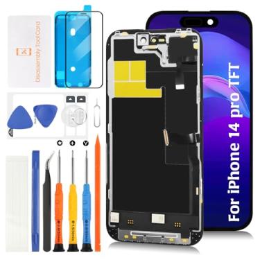 Imagem de Olivechard TFT para iPhone 14 Pro LCD [Promoção de 120 Hz + cabo do sensor] Tela de substituição com digitalizador sensível ao toque Entalhe semelhante A2890 A2650 A2889 A2892 A2891 com ferramentas de