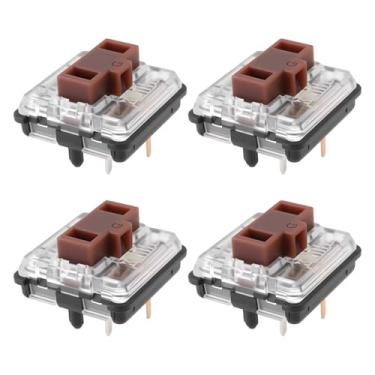 Imagem de eMagTech 4 interruptores de teclado compatíveis com Logitech G815 G915 G913 G813 marrom