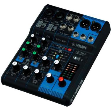 Imagem de Mesa de som yamaha mg06x 6 canais c/ efeito bivolt
