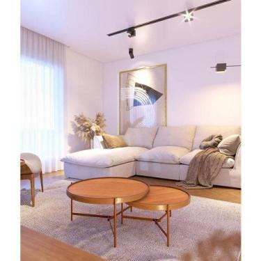 Imagem de Kit Mesa De Centro Ambiente Aqua Nature Cobre - Imcal - IMCAL MÓVEIS