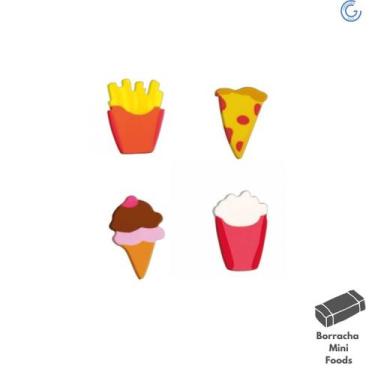 Imagem de Borracha Mini Foods c/20 Unidades - Tilibra