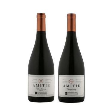 Imagem de Kit 2 Un Vinho Amitie Chardonnay DOVV 750 ml