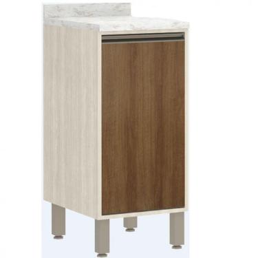 Imagem de Balcão/ Armário Luciane Linea 01 Porta/Tampo Patina/avela