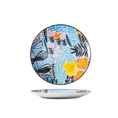 Imagem de Prato de sobremesa de cerâmica para hotel restaurante bolo de frutas - disco de 20 cm -C