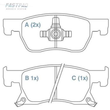Imagem de Pastilha de Freio Chevrolet Cruze Sport6 2017 a 2023 WILLTEC