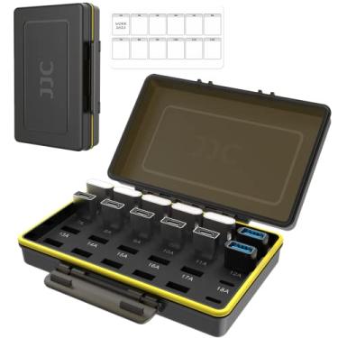 Imagem de 20 compartimentos USB A + 4 compartimentos USB C de 2,5 cm, mini dispositivo USB, antiperda, suporte de armazenamento para PC, laptop, pen drive, adaptador de dongle USB A C, conversor nano USB