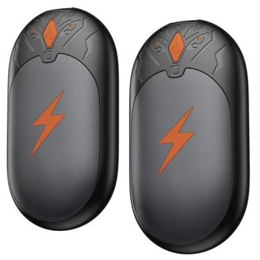 Imagem de Aquecedores de mãos AJVV recarregáveis de 8000mAh, pacote com 2 unidad