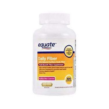 Imagem de Suplemento Equate Daily Fiber Psyllium Husk Fiber 300 cápsulas