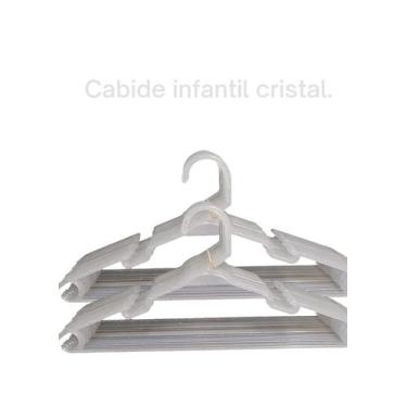 Imagem de Kit 10unidades Cabides Infantis para organização colorido roupa bebê. 