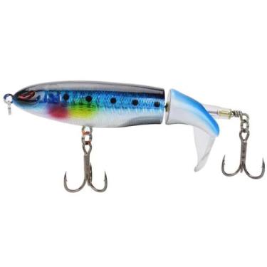 Imagem de Isca Artificial Hélice Whopper Popper Superfície realista - SWG, Azul,